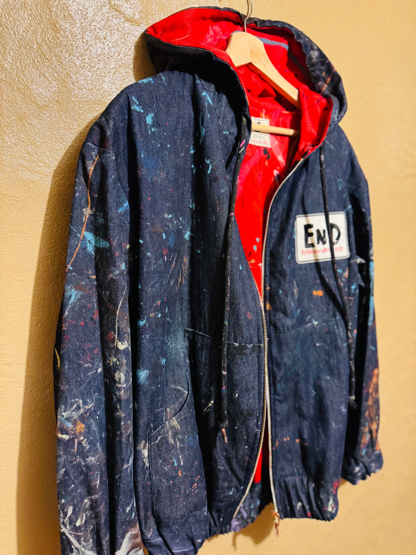 “EnD” dEnim zip hoody (M)