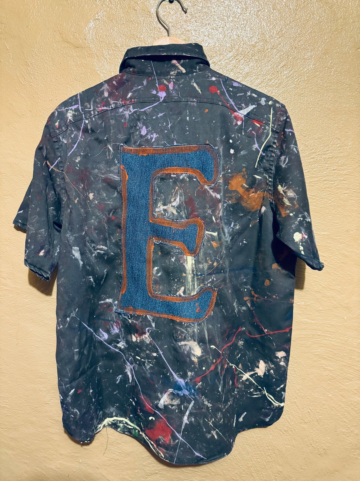“EnD” s/s paintEd work shirt