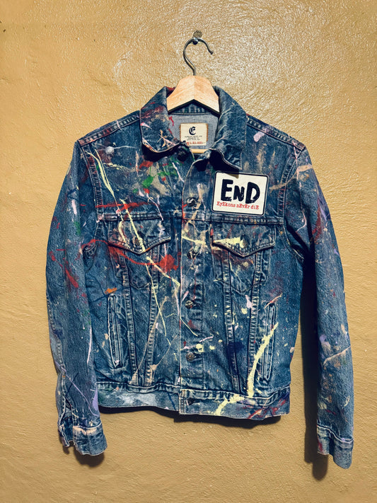 “EnD” paintEd dEnim jackEt (S)