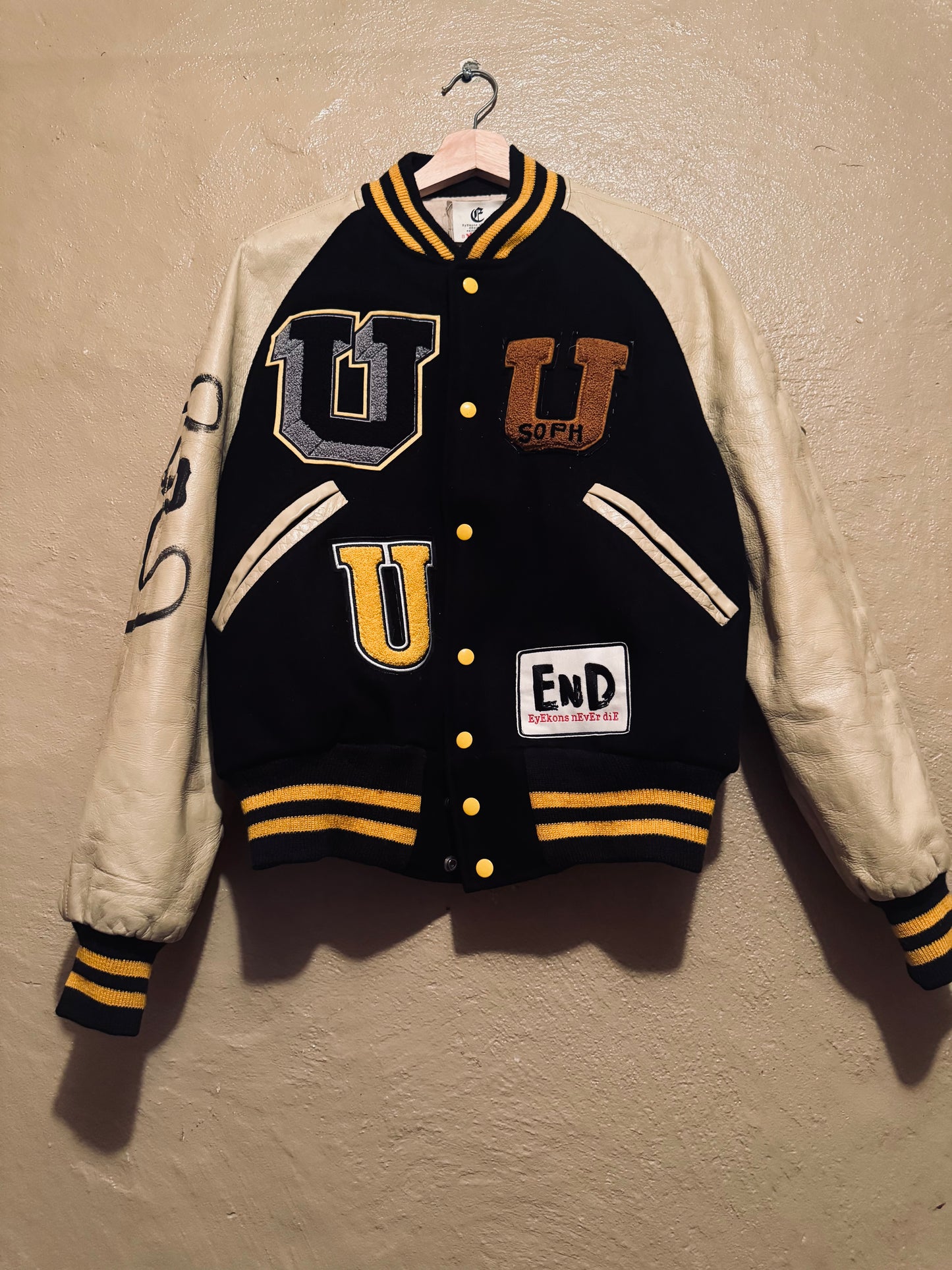 vintagE uchs lEttErman jackEt M