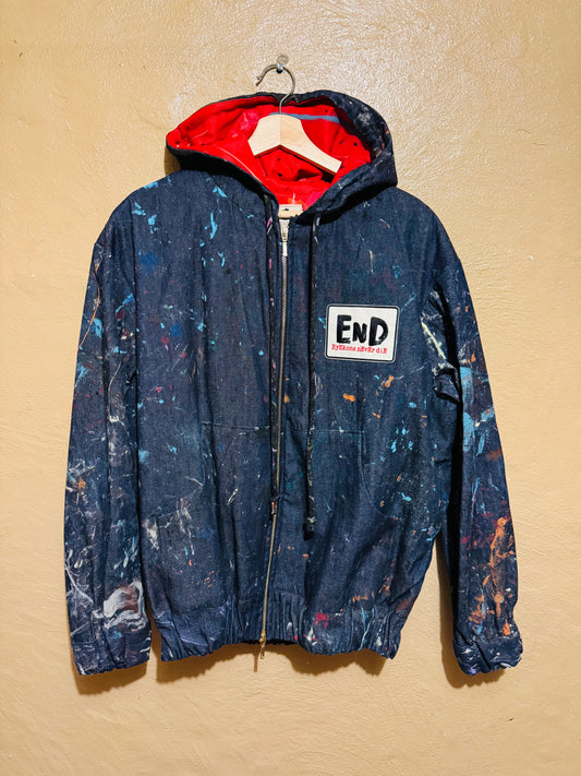 “EnD” dEnim zip hoody (M)