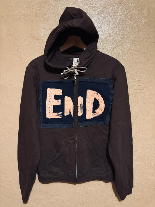 “EnD” zip hoody (M)